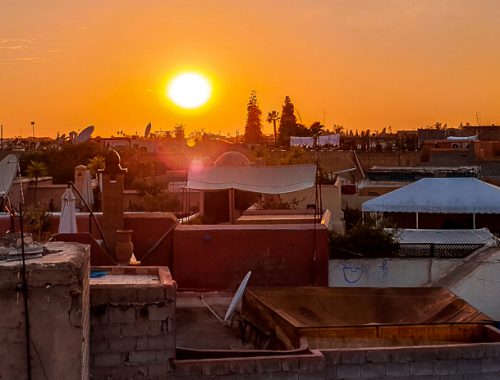 Sonnenuntergang - Marrakesch mit Kindern