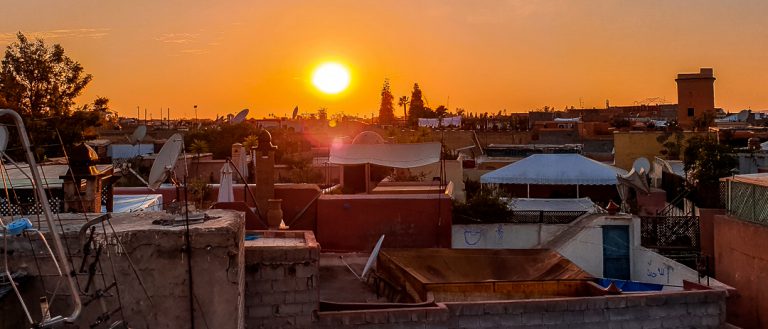 Sonnenuntergang - Marrakesch mit Kindern
