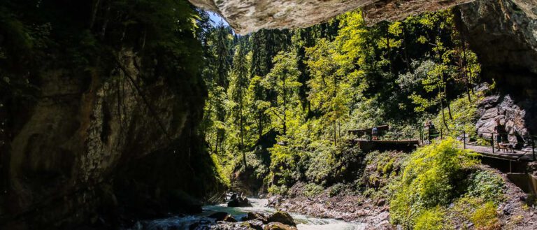 Breitachklamm mit Kindern ein Naturerlebnis