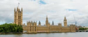 Westminster mit Big Ben, Westminster Palace, Themse