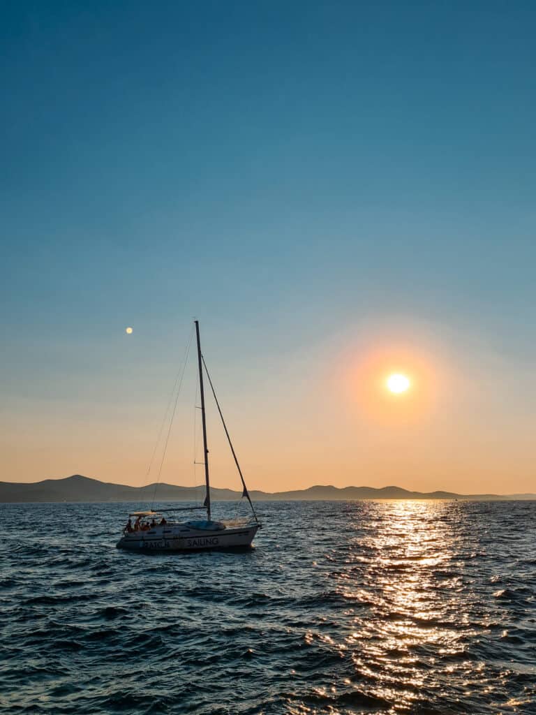 Sonnenuntergang in Zadar
