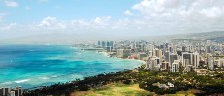Oahu mit Kindern - Blick vom Diamond Beach