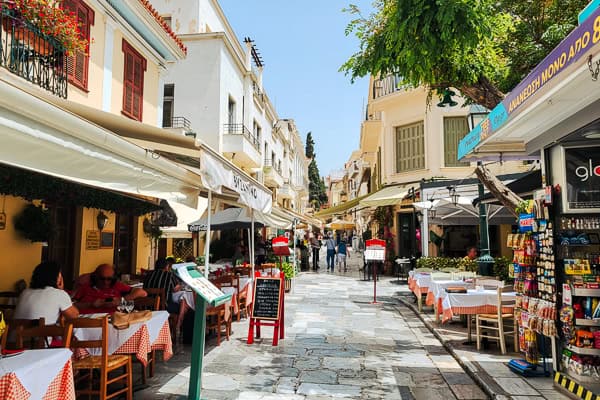 Plaka ist in Athen mit Kindern ein tolles Viertel