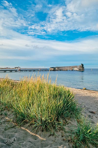 Am Badestrand in Kopenhagen mit Kindern