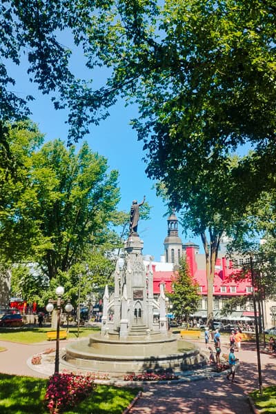 Statue in Quebec City
