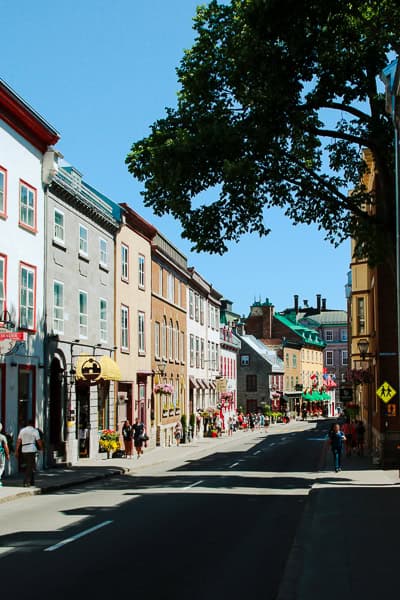 Altstadt von Quebec City – historische Straßen und Gebäude